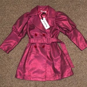 Kids Balloon Sleeve Trench Coat